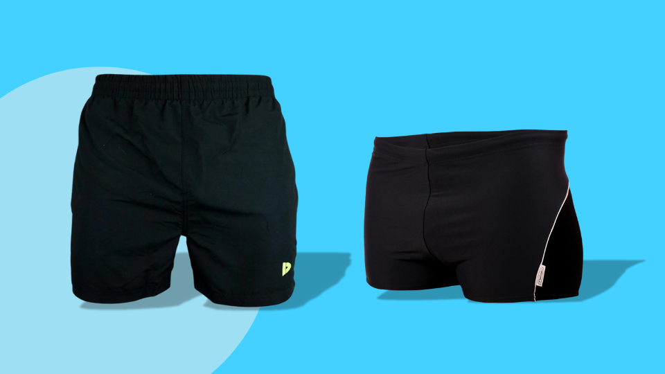 Schwarze Badehose