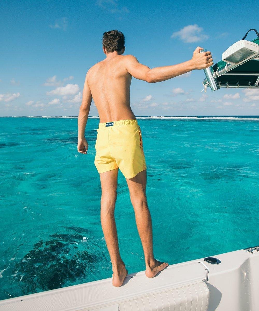 Sea'sons Main Badeshorts Orange Yellow