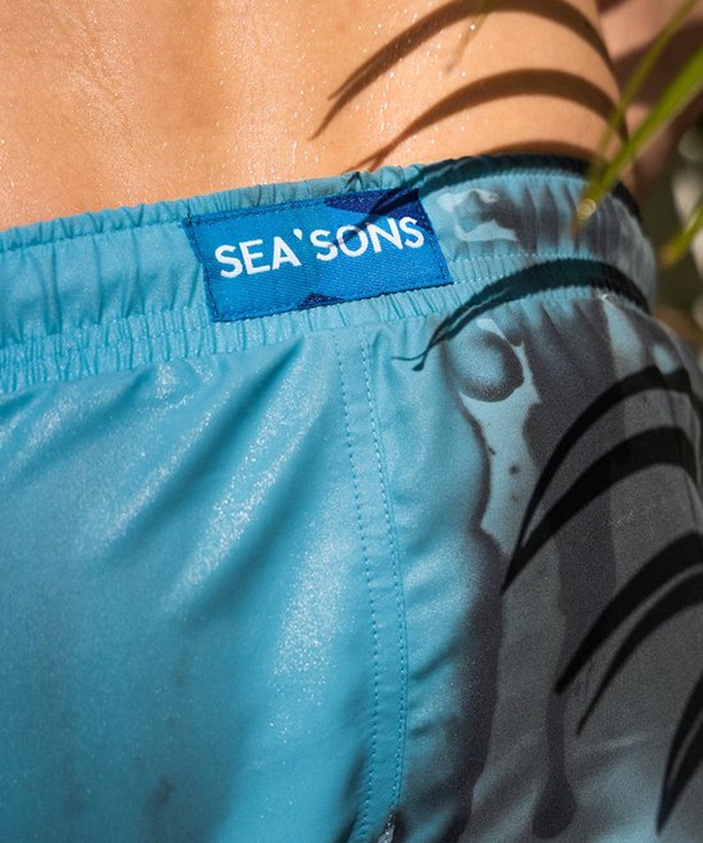 Sea'sons Haupt Badehose Grau Blau