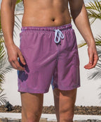 Sea'sons Gestreifte Badeshorts Cherry Blue