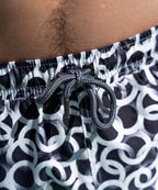 Sea'sons Gemusterte Badeshorts Dunkelgrau