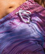 Sea'sons Gestreifte Badeshorts Cherry Blue