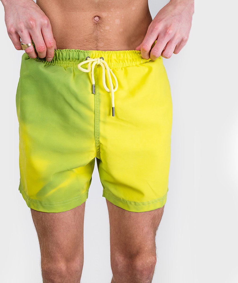 Sea'sons Haupt Badehose Grün Gelb