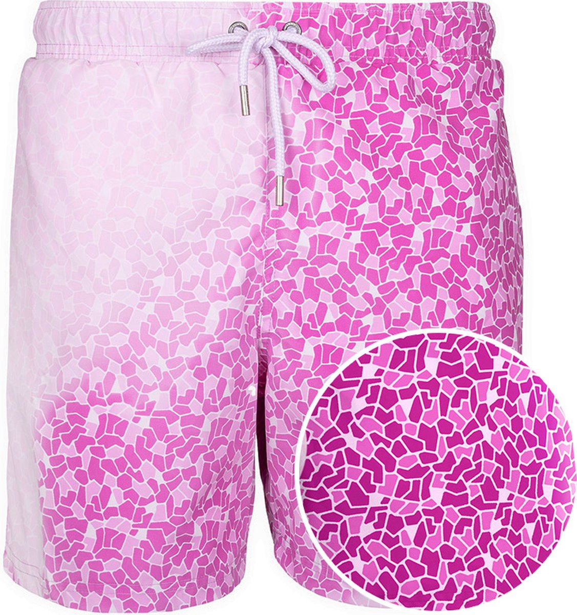 Sea'sons Mosaik Badehose Pink