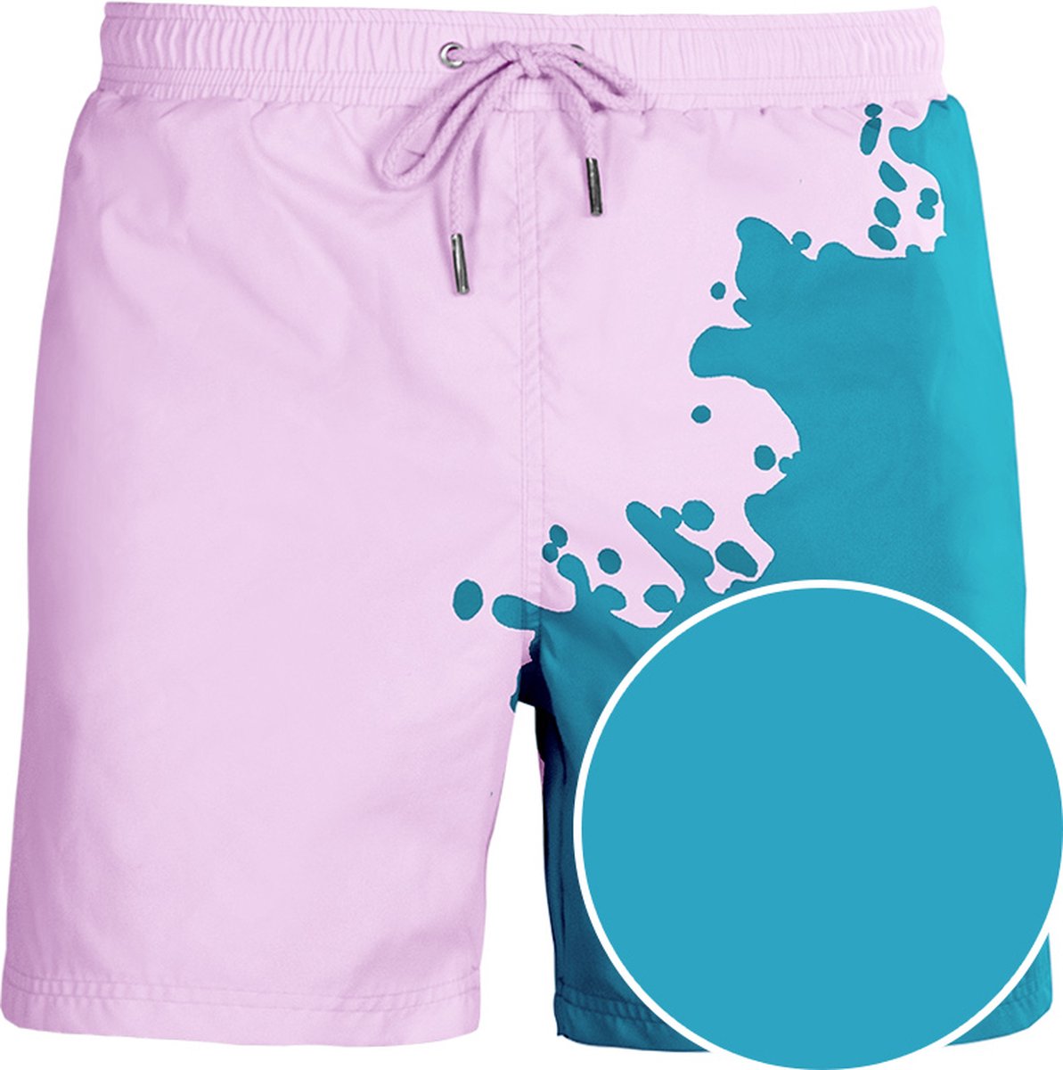 Sea'sons Haupt Badehose Blaugrün Pink