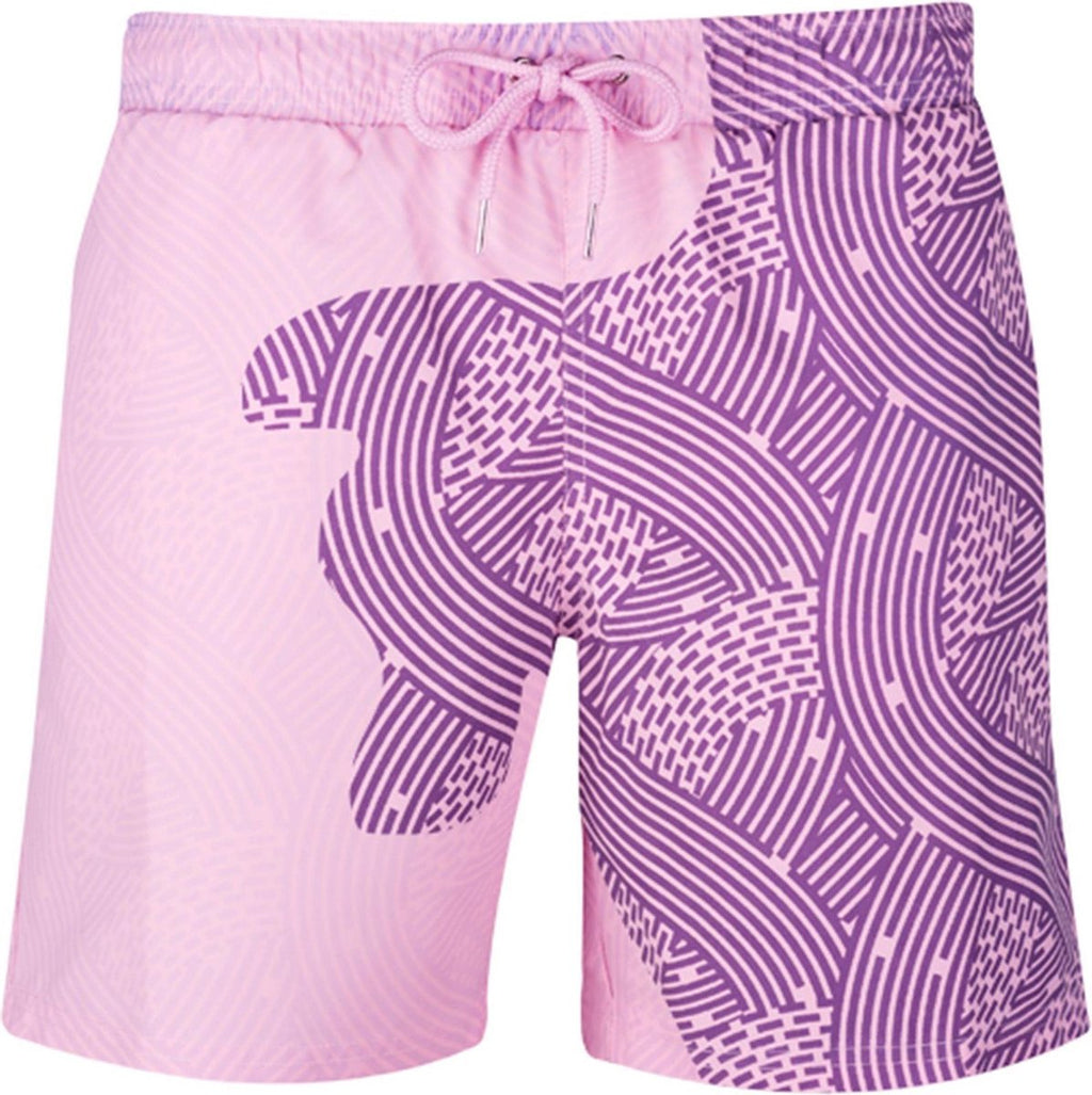 Sea'sons Liquid Lines Badehose Lila Pink