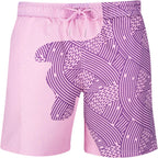 Sea'sons Liquid Lines Badehose Lila Pink