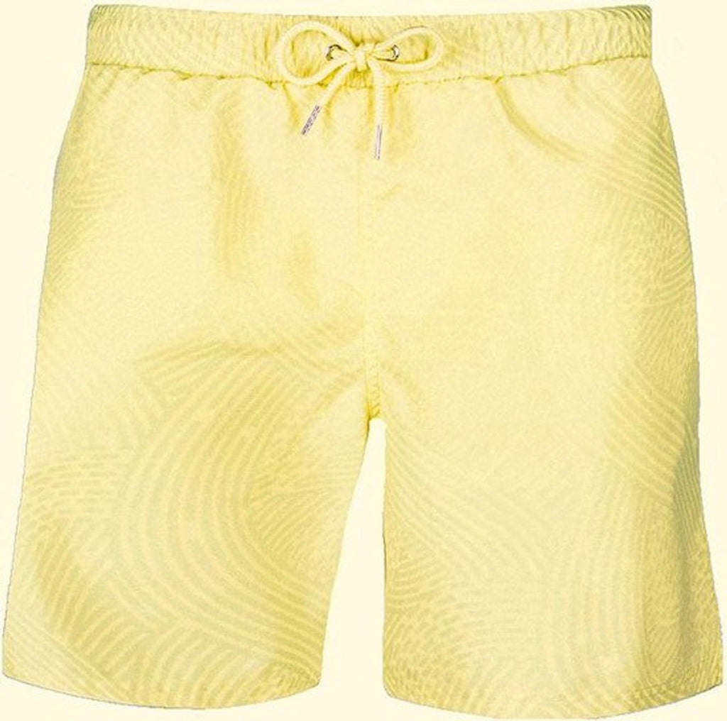 Sea'sons Liquid Lines Badehose Grün-Gelb