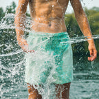 Sea'sons Mosaik Badehose Minzgrün