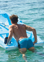 High-quality image of wavebreaker zwemboxer sport blauw