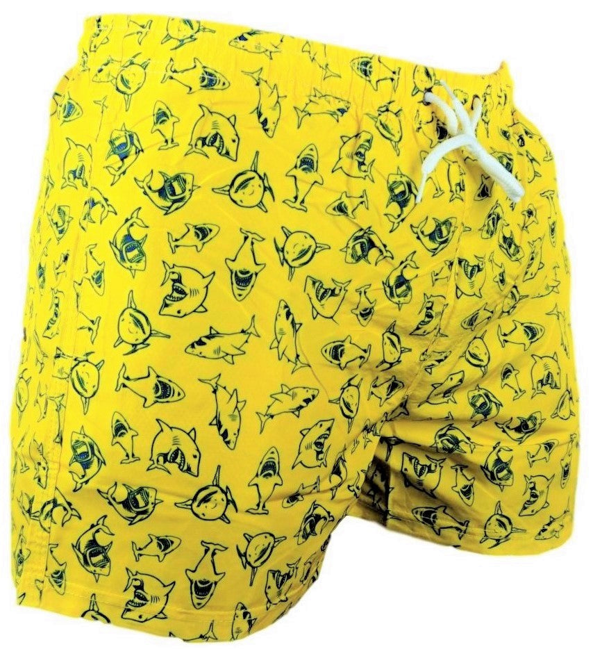 Badeshorts Sharks Gelb