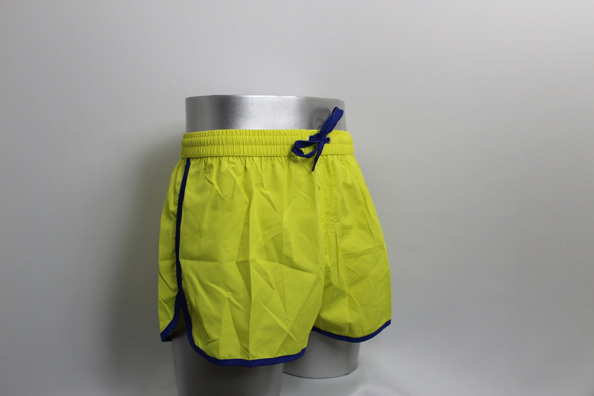 Shortshort Gelb / Blaue Paspel