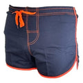 Shortshort Deep Blue / fluor oranje