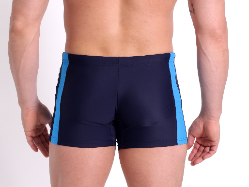 High-quality image of zwemboxer rayas navy