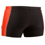 High-quality image of zwemboxer ottowa zwart rood