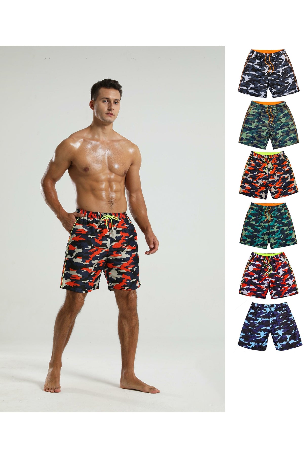 Badeshorts Curaçao Orange