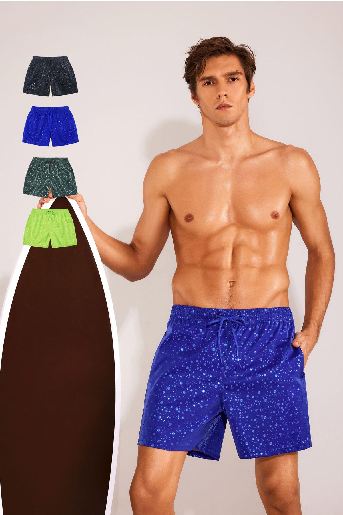 High-quality image of zwemshort speedy dark green