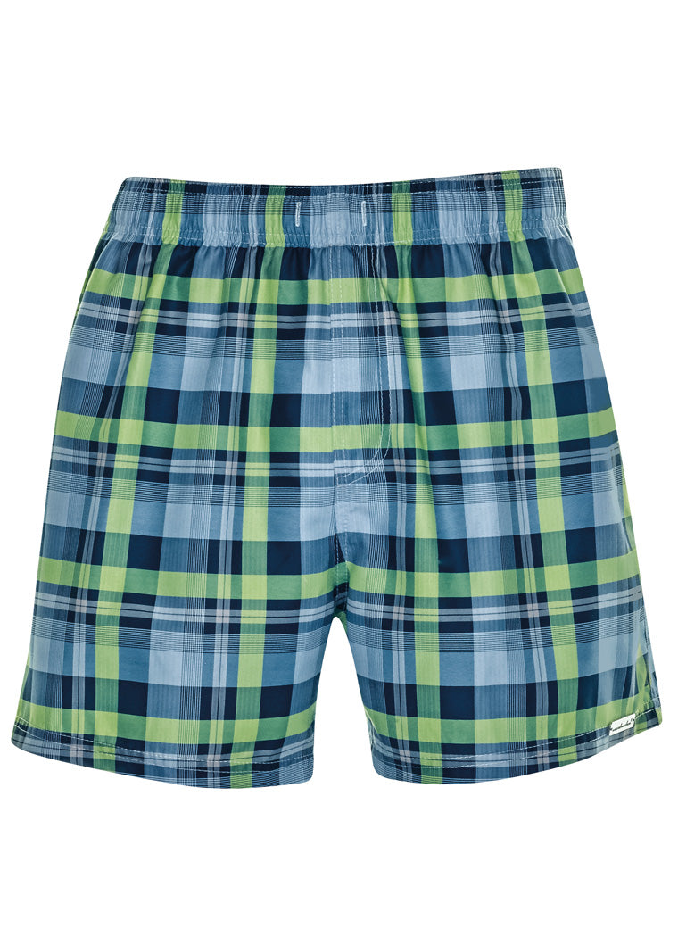 Wavebreaker zwemshort classic groen/grijs/blauw