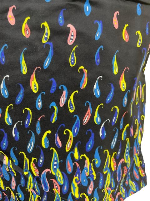Badeshorts Schwarz-Tropfen