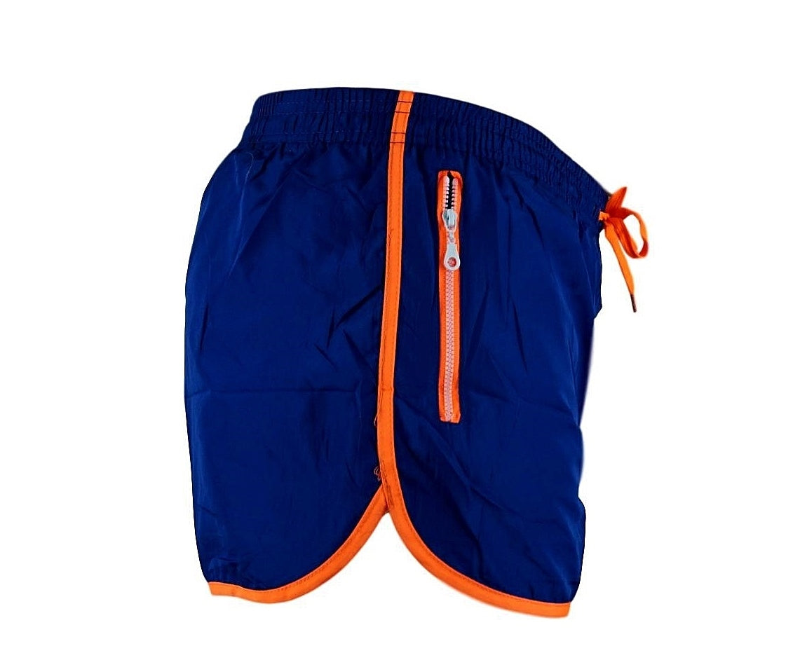 High-quality image of shortshort zipp indigo