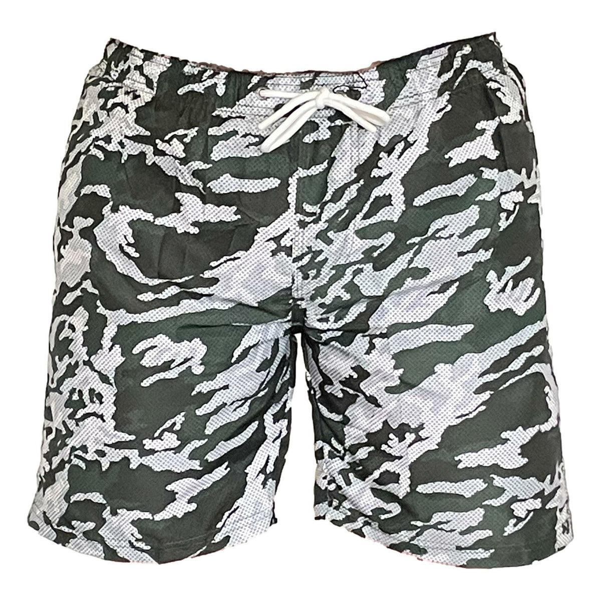 Badeshorts Camouflage Toskana Grün