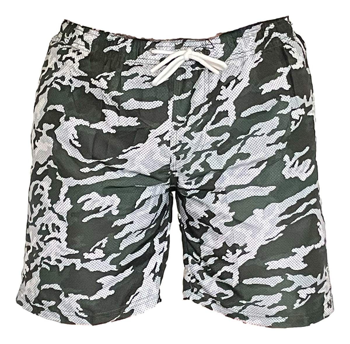 Badeshorts Camouflage Toskana Grün