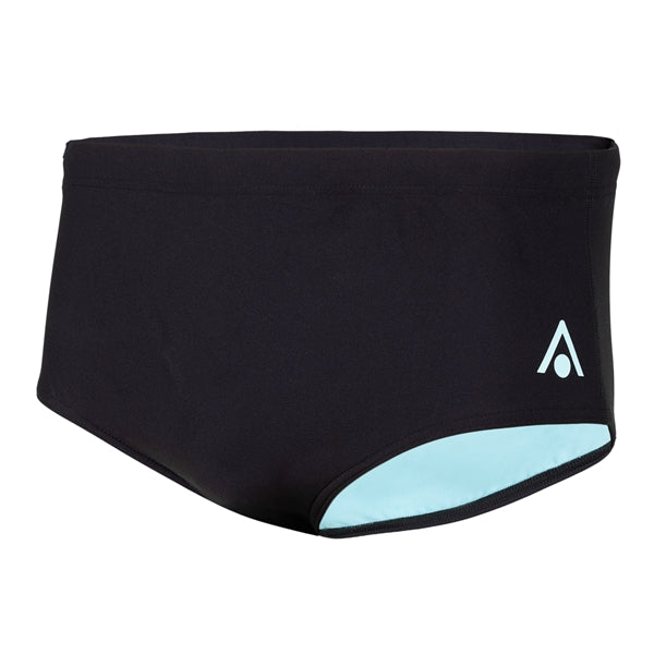 Essential Badehose Slip 14CM - Schwarz / Hellblau