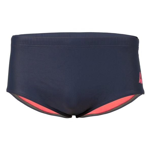 Essential Badehose Slip 14CM - Dunkelgrau / Koralle