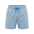 Badeshorts Key Largo - Hellblau/Weiß