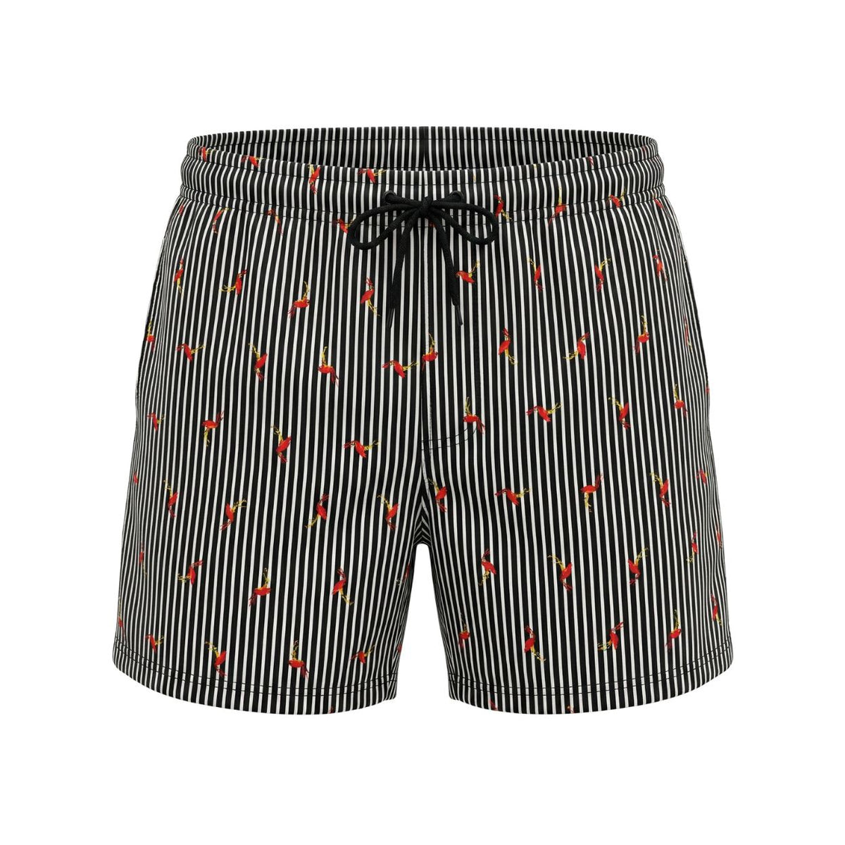 Badeshorts Key Largo - Schwarz/Weiß