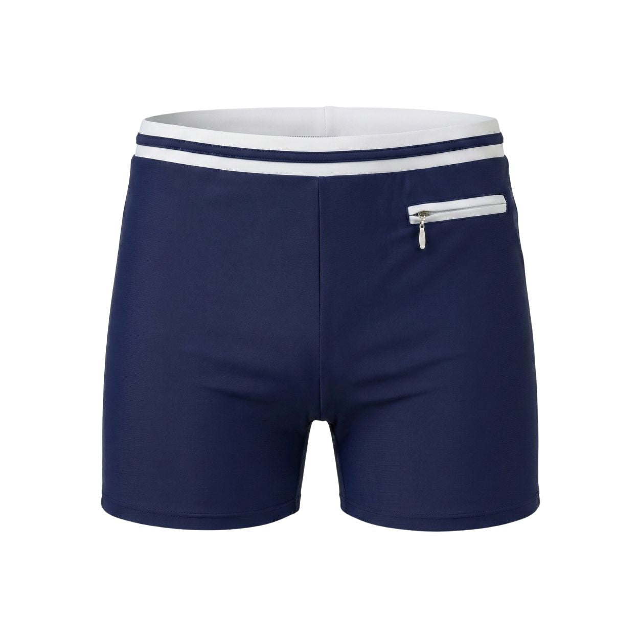 Badeboxer Portimão - Weiß/Blau