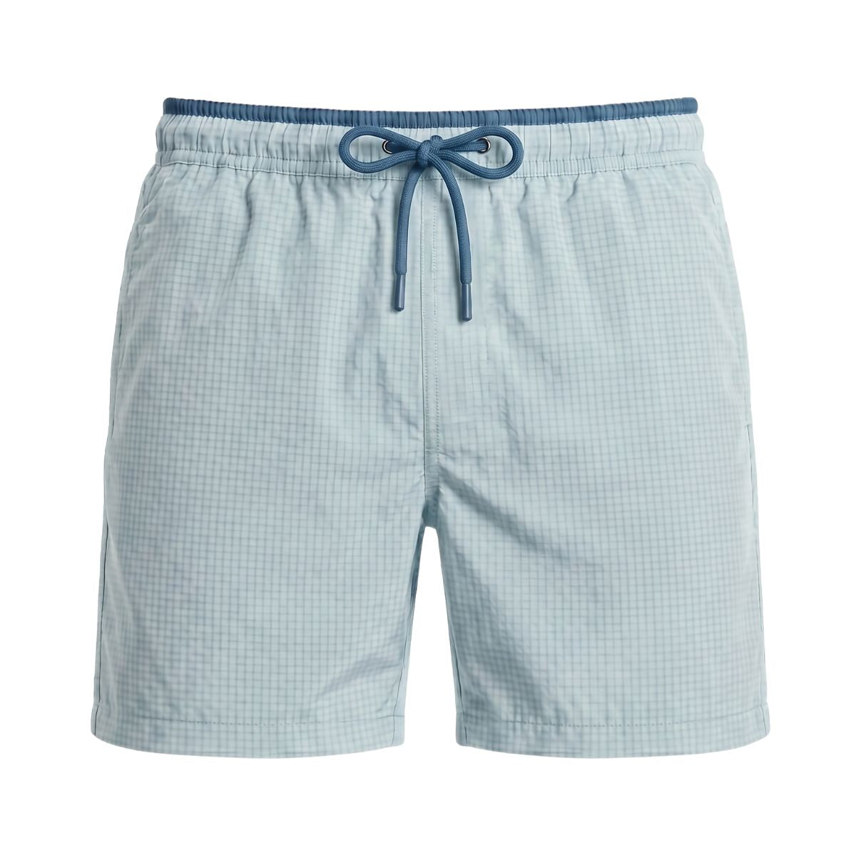 Seersucker Badeshorts Lavos - Hellblau / Blau