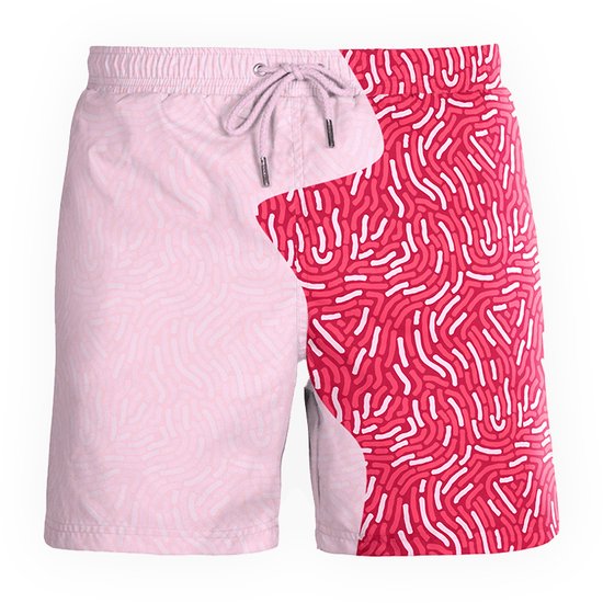 Sea'sons Badehose Fingerabdruck Rot