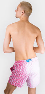 Sea'sons Badehose Geometrisch Rot