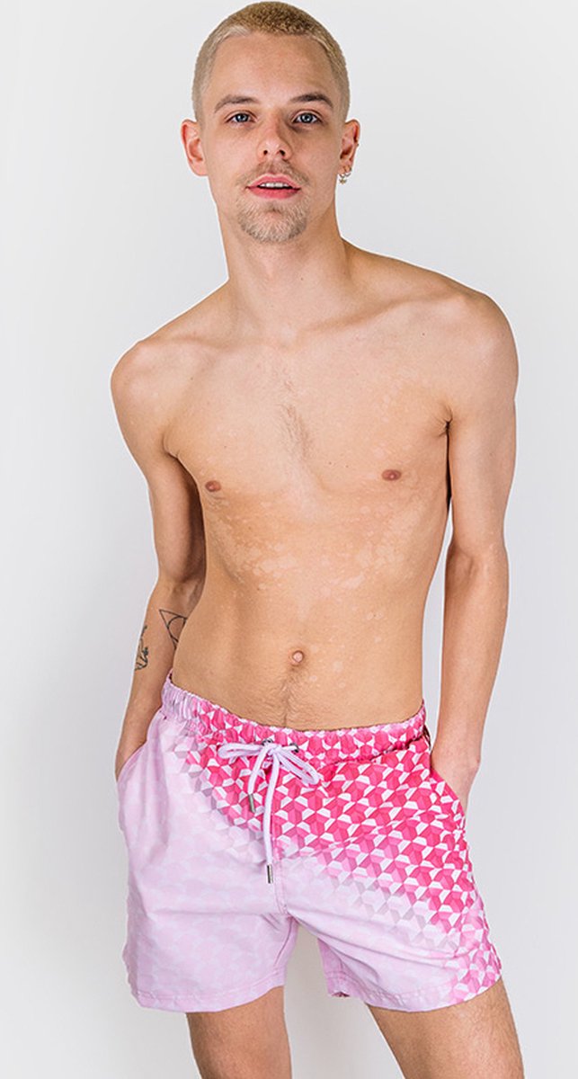 Sea'sons Badehose Geometrisch Rot