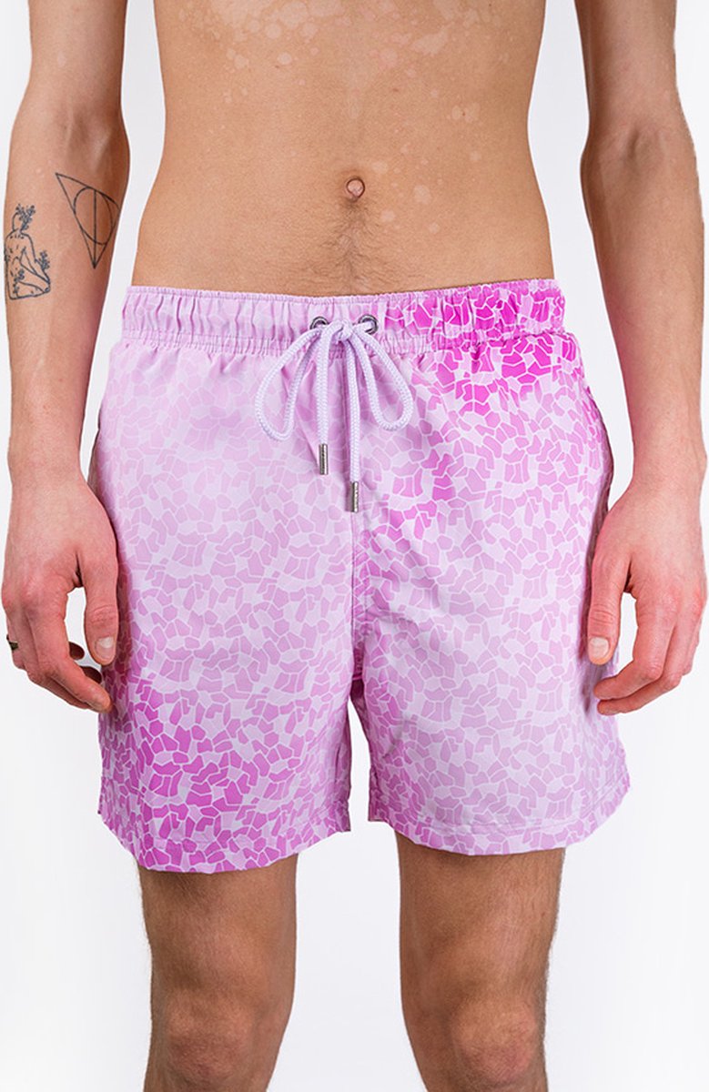 Sea'sons Mosaik Badehose Pink