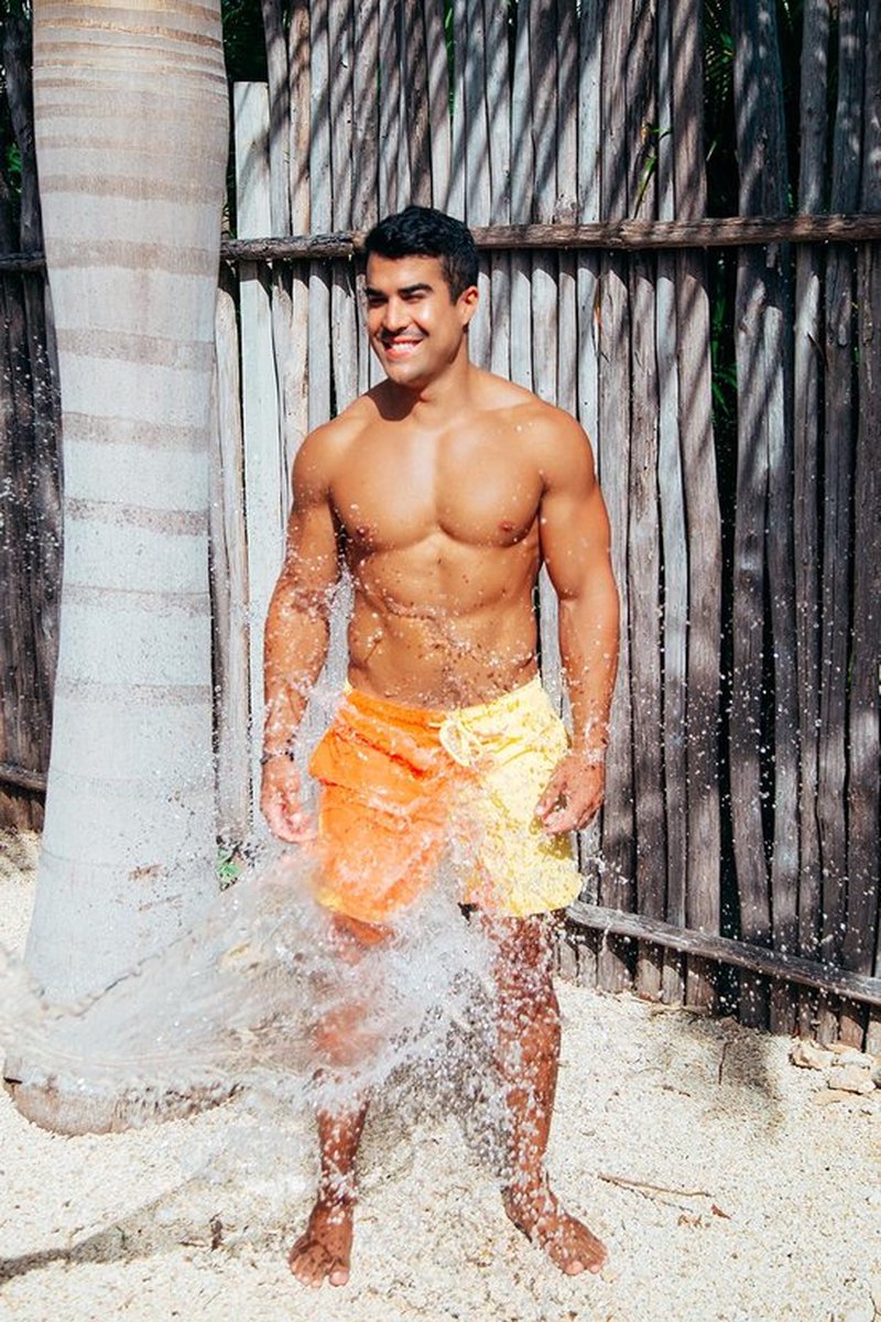 Sea'sons Main Badeshorts Orange Yellow
