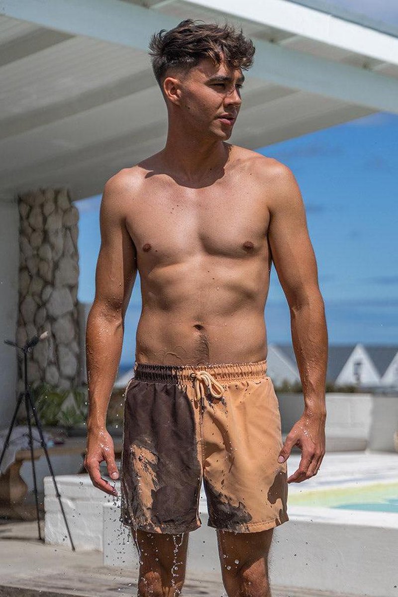 Sea'sons Main Badeshorts Grau Coral