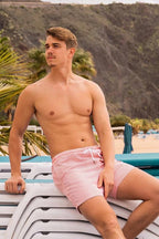 Sea'sons Gestreifte Badeshorts Orange Yellow