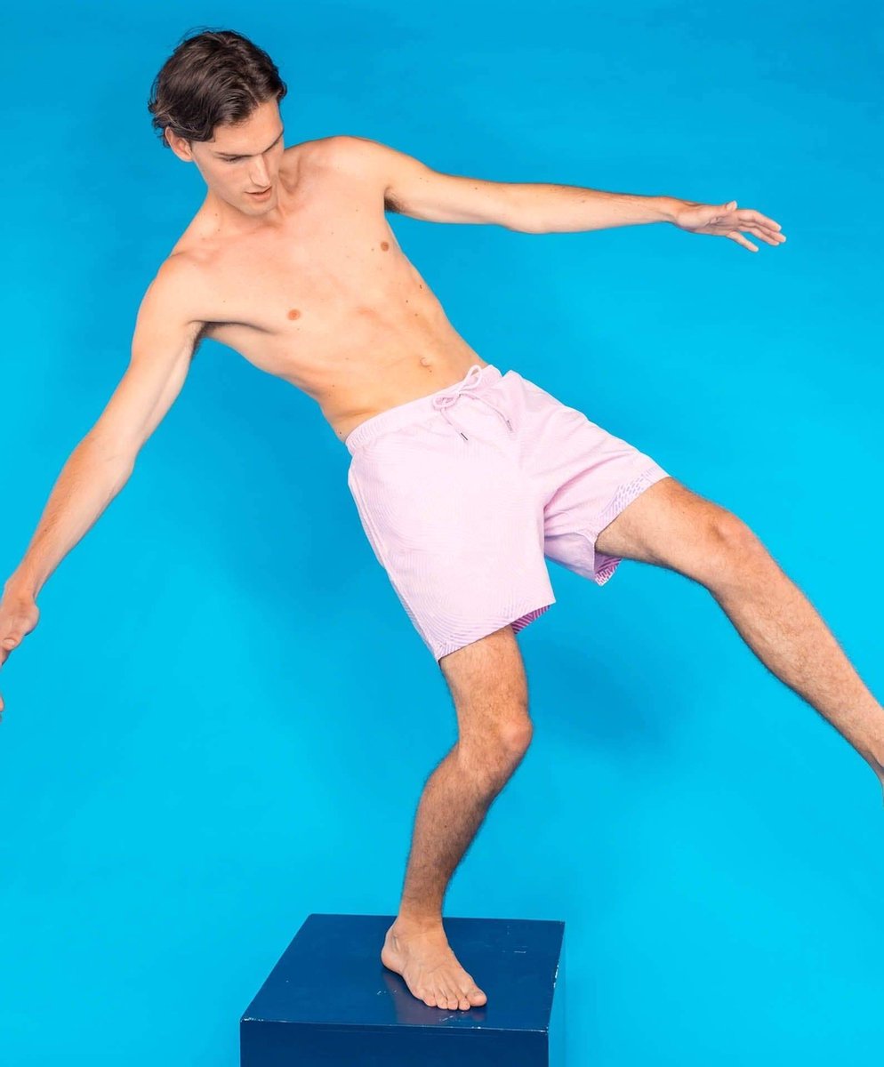 Sea'sons Liquid Lines Badehose Lila Pink