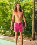 Sea'sons Badehose Fingerabdruck Rot