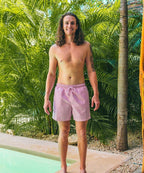 Sea'sons Liquid Lines Badehose Lila Pink