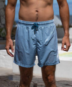 Sea'sons Gestreifte Badeshorts Blau Weiß