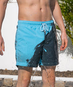 Sea'sons Haupt Badehose Grau Blau