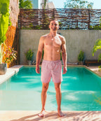 Sea'sons Mosaik Badehose Pink
