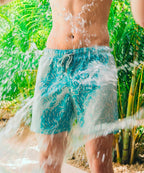 Sea'sons Badehose Fingerabdruck Minze