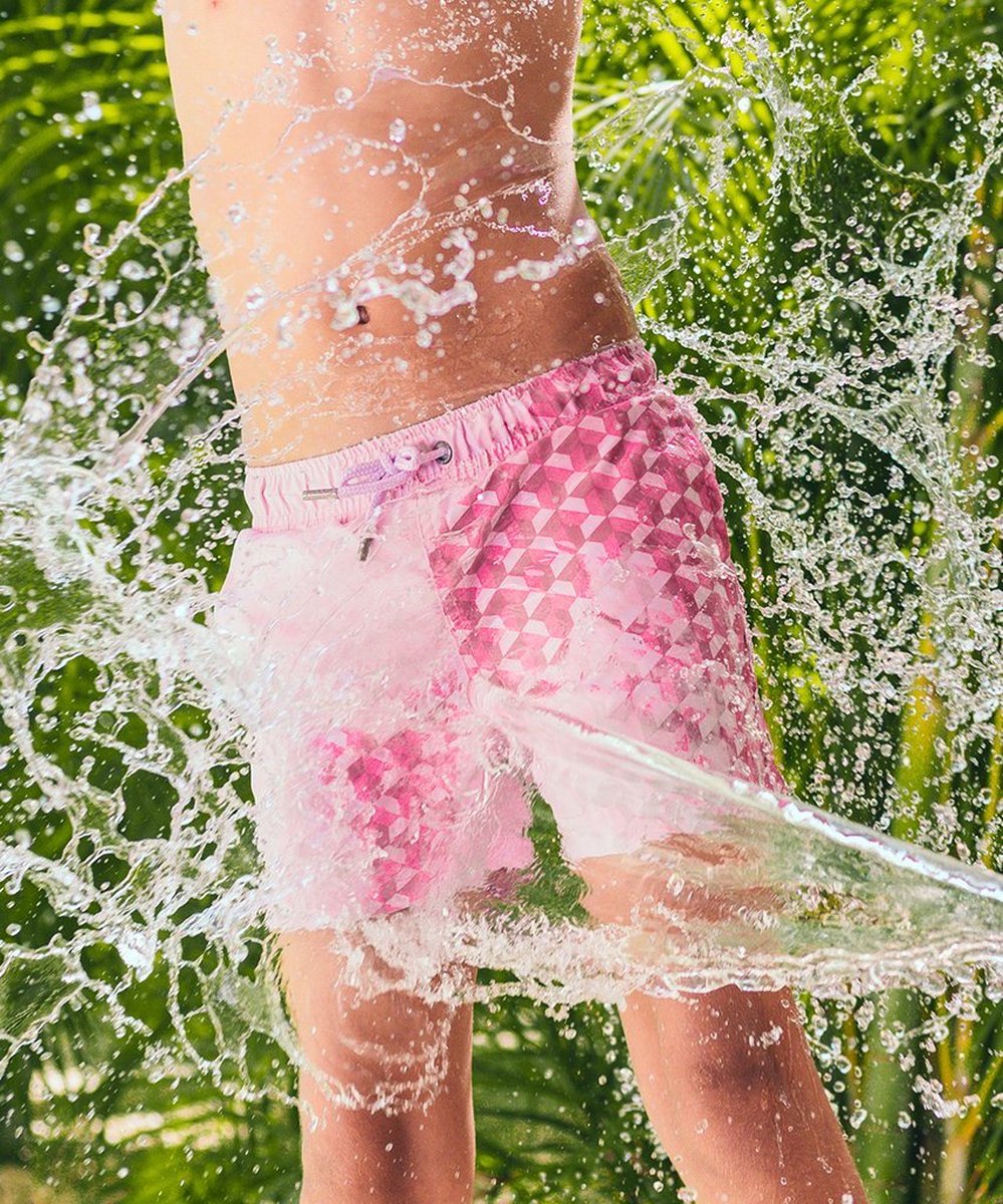 Sea'sons Badehose Geometrisch Rot