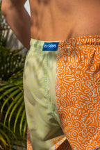 Sea'sons Badehose Kritzel Orange Minze