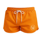 Riviera Retro Badehose, Sonnenuntergangsorange