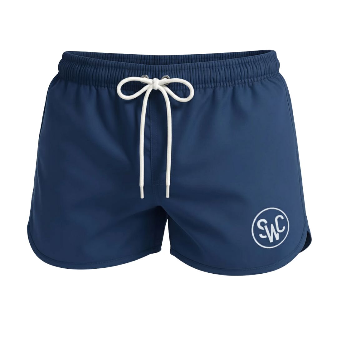 Riviera Retro Badehose, Mitternachtsblau